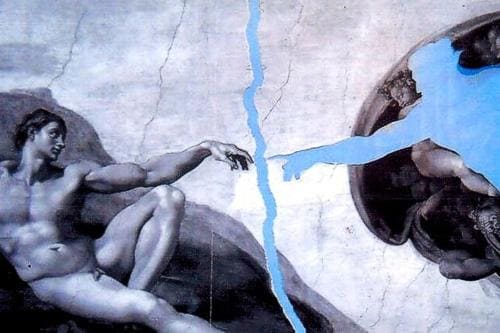 Michaelangelo: Die Erschaffung Adams